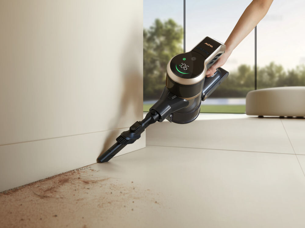 Odkurzacz MOVA S2 Detect ekran dotykowy wyświelacz zmiana ustawień ikony