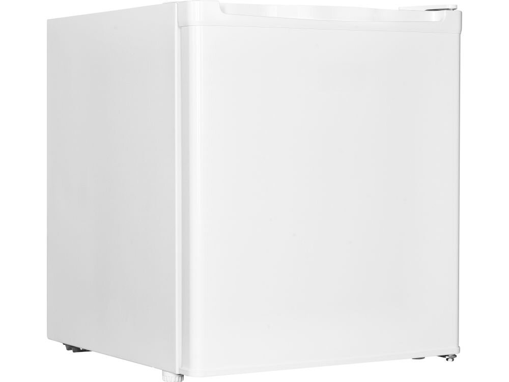 Lodówka GOTZE&JENSEN RB150K 51.5 cm Mała lodówka wolnostojąca Götze & Jensen widoczna z boku, prezentująca nowoczesny design i gładkie wykończenie frontu. 