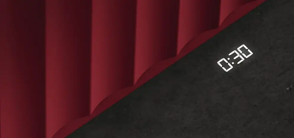 Dioda sygnalizujaca pracy zmywarki wyświetlona na podłodze.