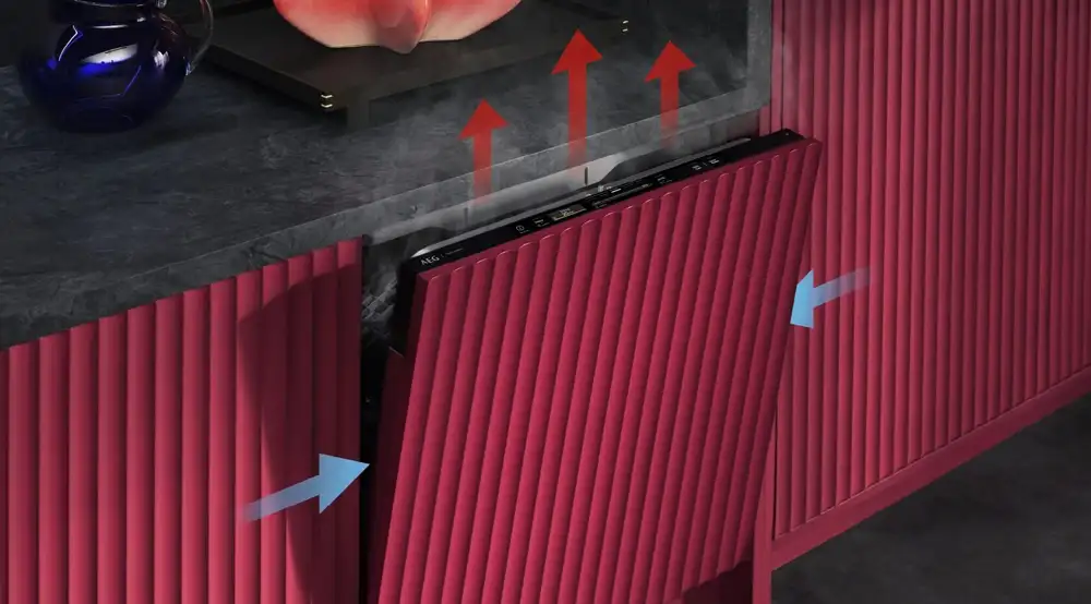 Uchylona zmywarka do zabudowy