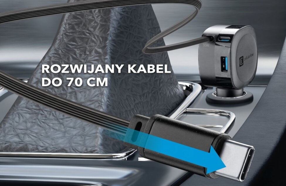 Przewód USB-C o długości 70 cm