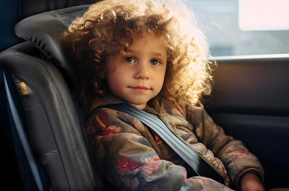 NUKIDO Louis i-Size system SIP ochrona przed uderzeniami bocznymi wzmocniona konstrukcja boczna głowę, szyję i kręgosłup - dziecko siedzące w foteliku