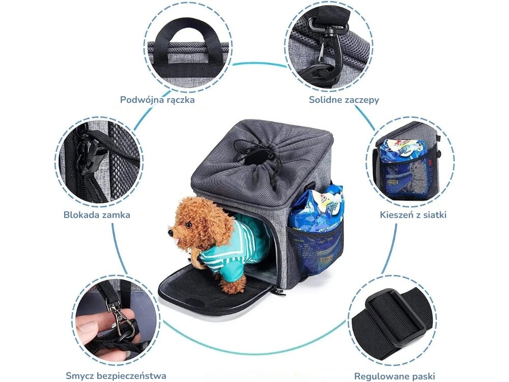 Kosz rowerowy WILDMAN C53
            kosz rowerowy poliester pvc osłona przeciwdeszczowa deszcz mocne zaczepy