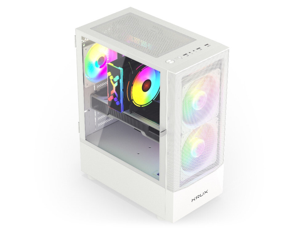 Obudowa KRUX Vako RGB Biały białym kolorem chłodną bielą