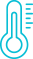Ikona przedstawia niebieski symbol termometru z kreską wskazującą temperaturę.