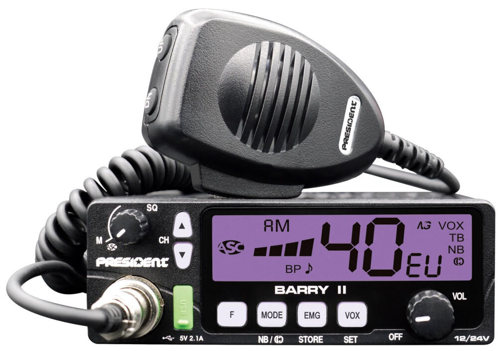 Radio CB PRESIDENT Barry II ASC - Kompatybilność i czułość