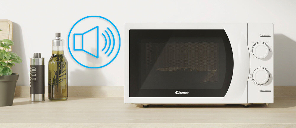 KUCHNIA MIKROFALOWA CANDY CMW 2070M informacja sygnał dźwiękowy zakończenie gotowania
