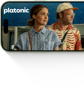 Na ekranie smartfona widoczny jest napis \'platonic\'.