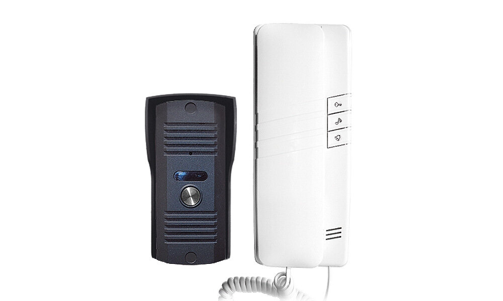 Domofon EURA ADP-42A3 prosta łatwa obsługa jeden ruch palcem wciśnij przytrzymaj przycisk na panelu głównym