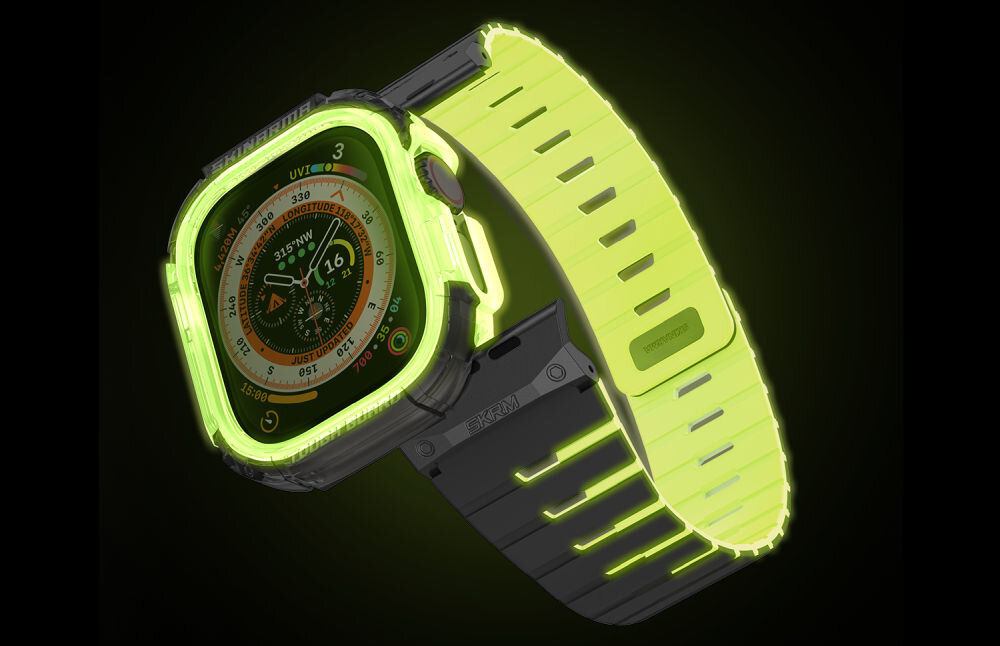 pasek etui skinarma gemini apple watch 42 mm niteglow