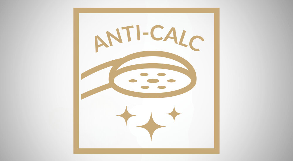 SŁUCHAWKA PRYSZNICOWA 5F INVENA LARISA Powłoka Anti-Calc pomaga ograniczać osadzanie się kamienia. Ułatwia czyszczenie i pielęgnację elementów natrysku system Anti Calc łatwe czyszczenie ochrona przed kamieniem