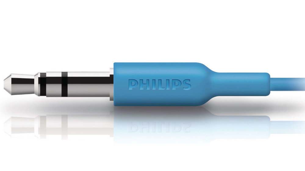 Słuchawki Douszne PHILIPS SHE3590BK Niebieski - Przewód Audio