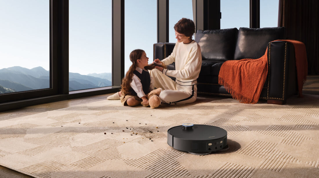 Robot sprzątający DREAME X50 Ultra Complete Czarny Kompaktowy design wymiary