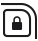 Ikona przedstawia kształt zamka w czarnym kolorze na białym tle.