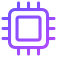 Ikona przedstawia fioletowy symbol mikroprocesora na przezroczystym tle.