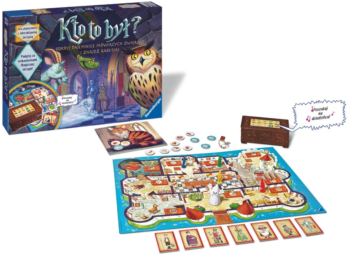 Gra planszowa RAVENSBURGER Kto to był? elementy zestaw