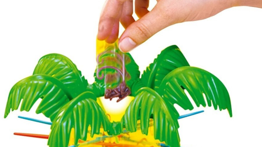 Gra zręcznościowa MATTEL Spadające Małpki - gracze