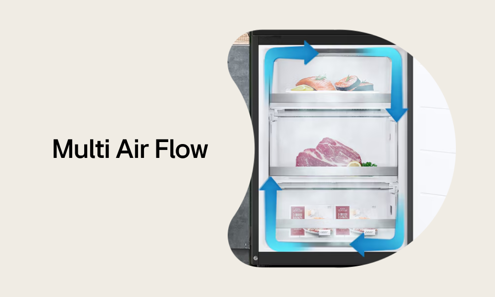 LODÓWKA LG GBV7280AEV Wygoda z Multi Air Flow