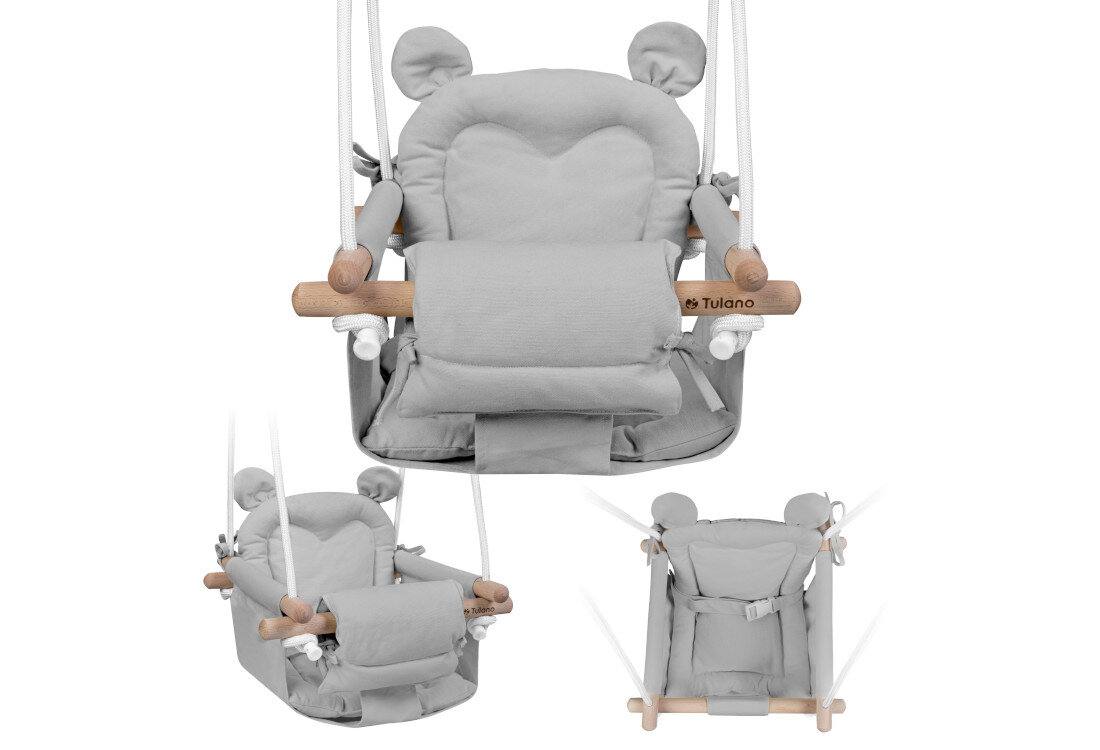 Huśtawka dla dzieci TULANO Hop 30 Szary Wygląd design wizualizacja prezentacja Dla Twojego dziecka