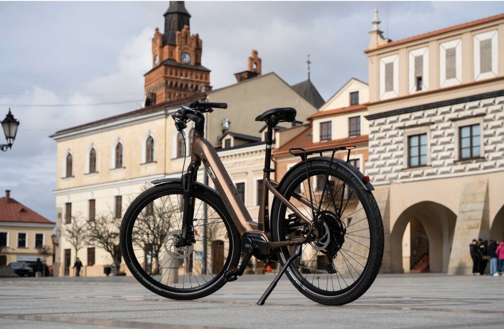 Rower elektryczny ROMET E-Modeco URB 2.0 U19 28 cali Brązowo-czarny