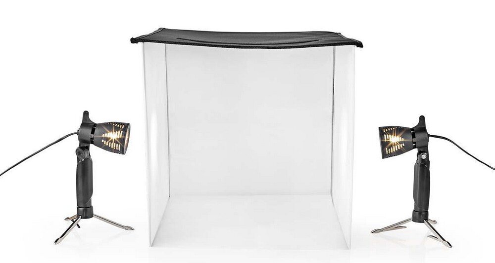 Nedis SKT010WT studio fotograficzne 40x40 cm zdjęcia produktowe bez cieni oświetlenie 400 lm