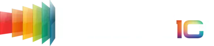Logo z kolorowymi pionowymi paskami po lewej stronie i napisem \'media expert\' po prawej stronie.