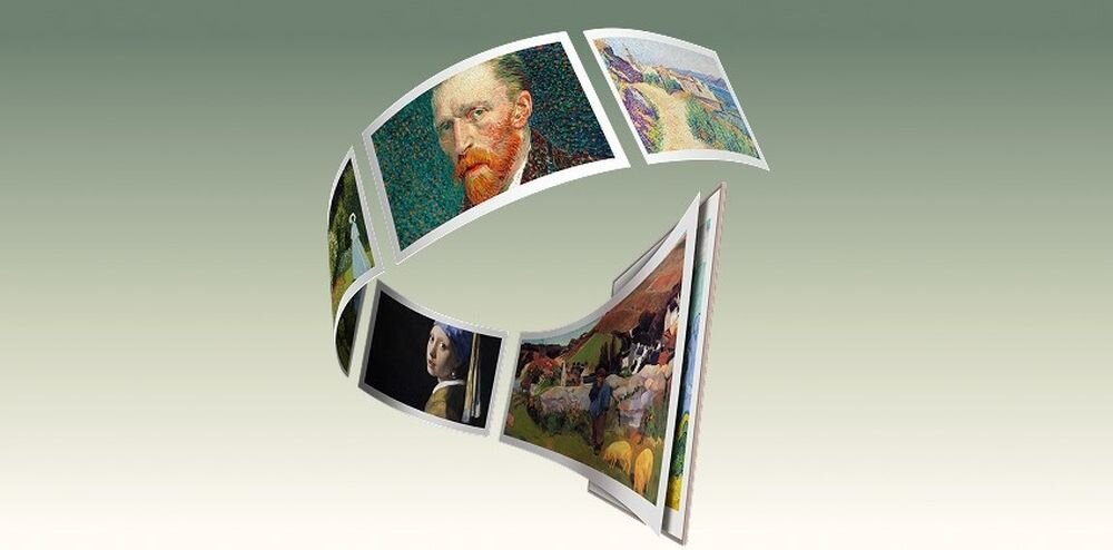TCL 85A400 Pro galeria sztuki 80 dzieł T-Exhibition art display dekoracyjny ekran, rolka różnych dzieł sztuki na jasnym tle