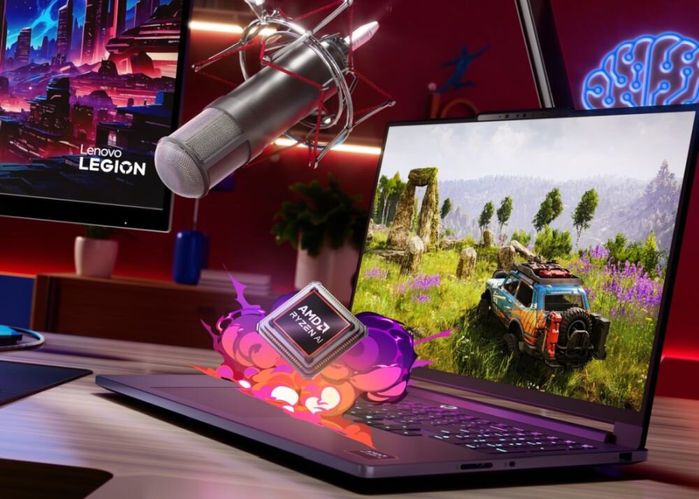 Laptop LENOVO Legion 7 16AGP11 16 OLED 240Hz Ryzen AI 7 450 32GB RAM 1TB SSD GeForce RTX 5060 DLSS 4 Windows 11 Professional 