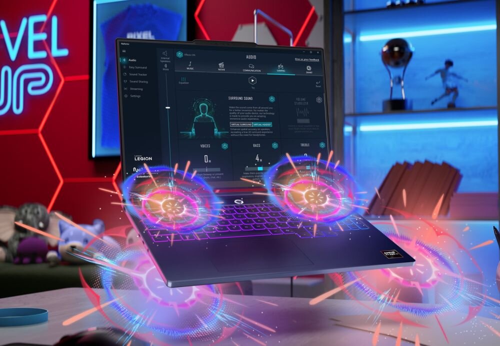 Laptop LENOVO Legion 7 16AGP11 16 OLED 240Hz Ryzen AI 7 450 32GB RAM 1TB SSD GeForce RTX 5060 DLSS 4 Windows 11 Professional  