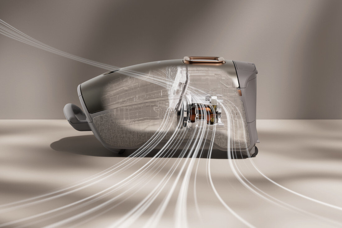 Odkurzacz MIELE Guard L1 Comfort Titanium Wysoka wydajność czyszczenia dla dużych powierzchni Mocna dmuchawa zoptymalizowane prowadzenie powietrza dopasowane ssawki dokładne sprzątanie worki ComfortFitmocne filtry wylotowe