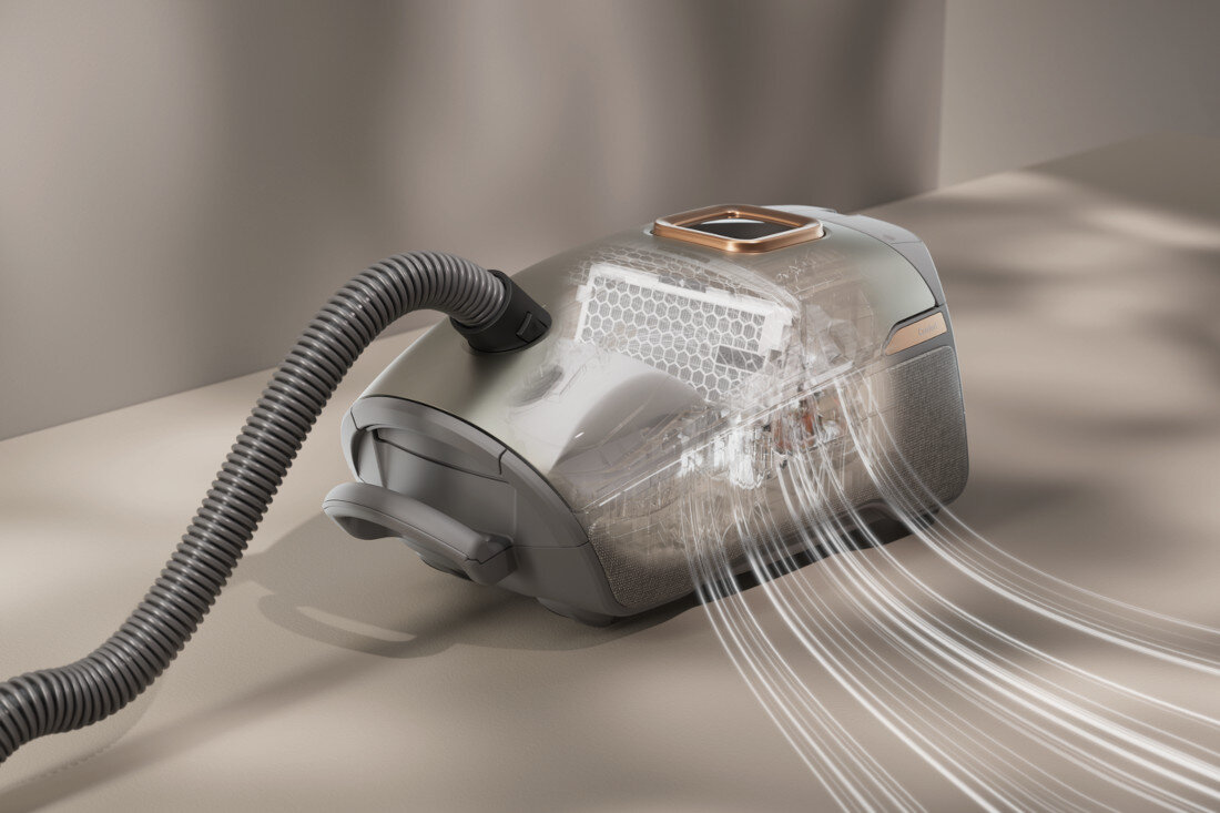 Odkurzacz MIELE Guard L1 Comfort Titanium Filtr HEPA AirClean filtracja zanieczyszczenia powietrze Wielostopniowy system filtracji z filtrem HEPA AirClean drobny pył i alergeny