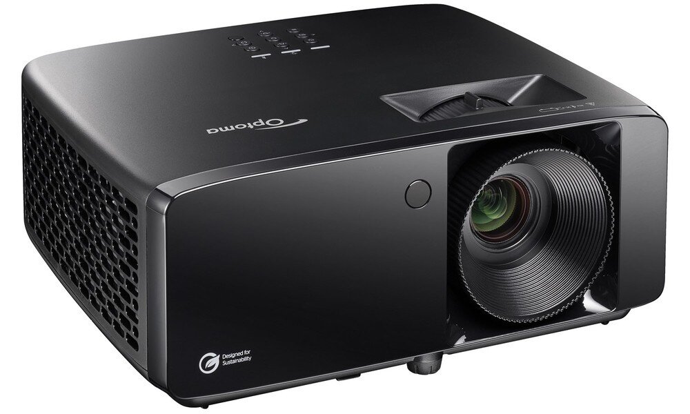 Projektor laserowy OPTOMA HZ41HDR SmartApp Android iOS HDMI 2.0 USB-A Chromecast łączność, projektor na białym tle