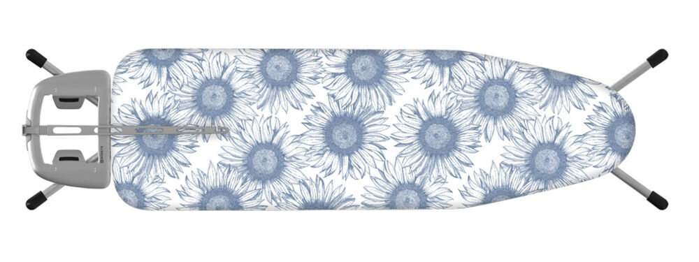Deska do prasowania RORETS Exclusive Chrome (Sunflower Blue) blat metalowa siatka przenikanie pary lakierowany regulowana wysokość