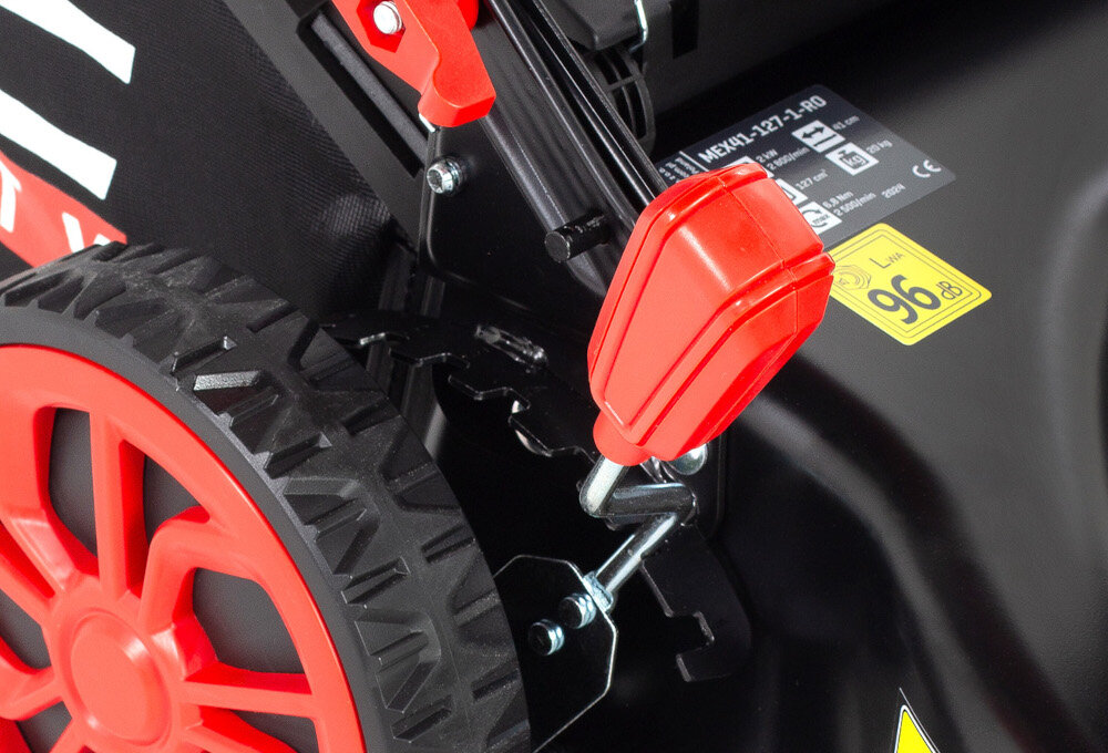 Kosiarka spalinowa NAC QUALITY MEX41-N127-1-RO szerokosc koszenia 41 cm regulacja wysokosci ciecia od 25 do 75 cm wszechstronne narzedzie efektywne precyzyjne koszenie