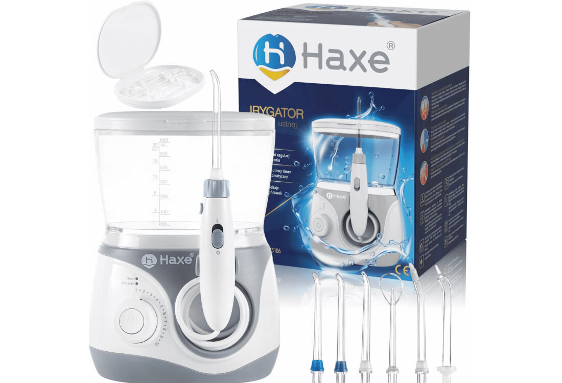 Irygator HAXE HX722 zestaw akcesoria komplet wyposazenie