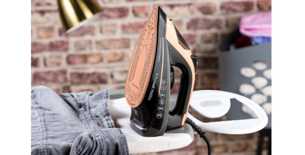 Żelazko RUSSELL HOBBS Cooper Express Pro 23986-56 wyposazenie moc zbiornik pojemnosc blokada kapania