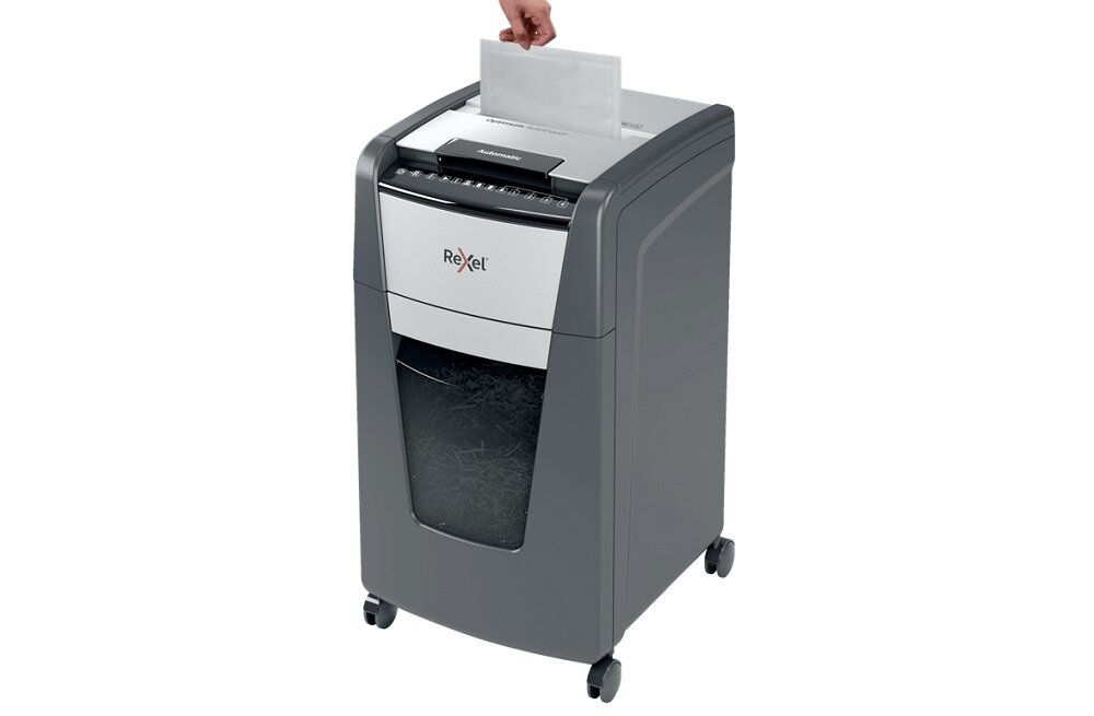 Niszczarka REXEL Optimum AutoFeed 300M - oszczędność czasu i energii niszczenie 100 kartek