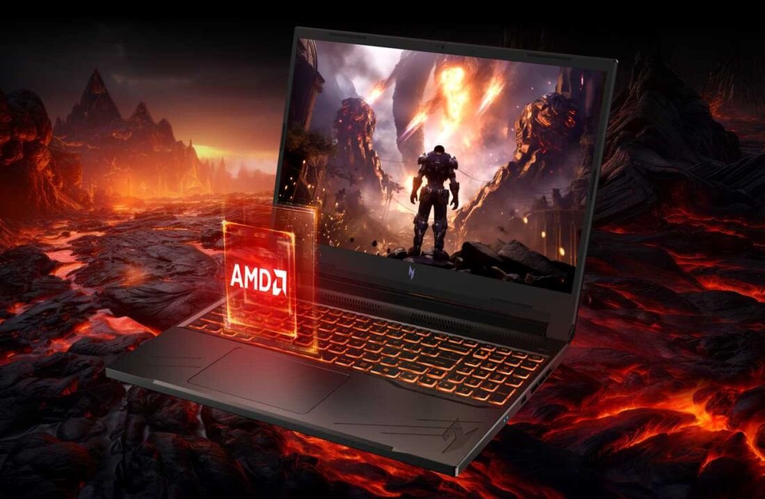 Laptop ACER Nitro V 16 - Laptop ACER Nitro V 16 z ikoną procesora AMD. Ryzen AI, SSD PCIe NVMe 4.0 RAM DDR5   