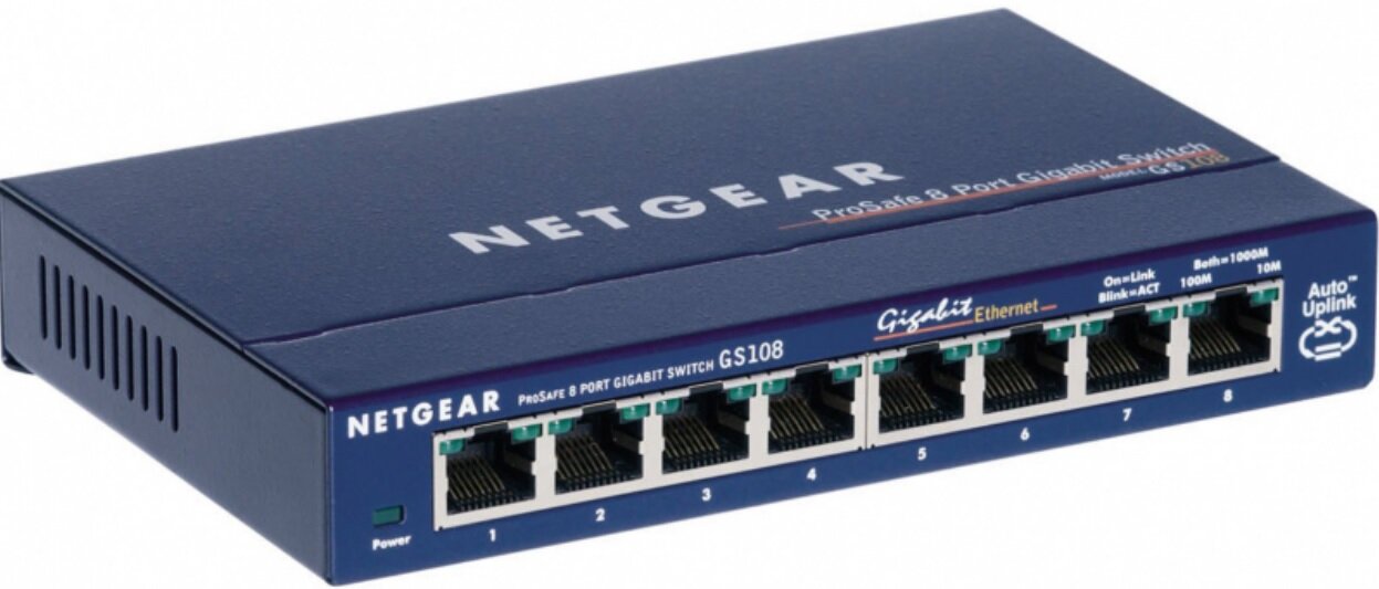 Switch NETGEAR GS108GE - bezproblemowy montaż solidna obudowa szerkoi zakres swobody intuicyjna obsługa