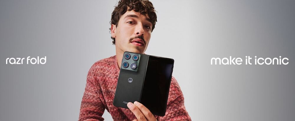 MOTOROLA Razr Fold składany smartfon ekran 8.1 cala LTPO 2K 120 Hz