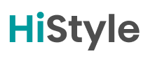 Logo z napisem \'HiStyle\' w kolorach turkusowym i szarym.