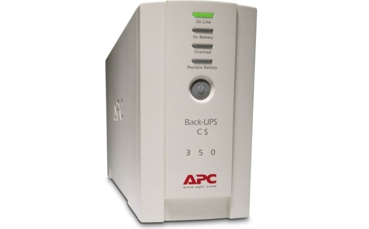 Zasilacz APC Back-UPS 350 - wygląd ogólny opis