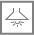 Mała ikona przedstawiająca symbol okapu kuchennego z dwoma strzałkami skierowanymi w dół i trzema liniami symbolizującymi światło.
