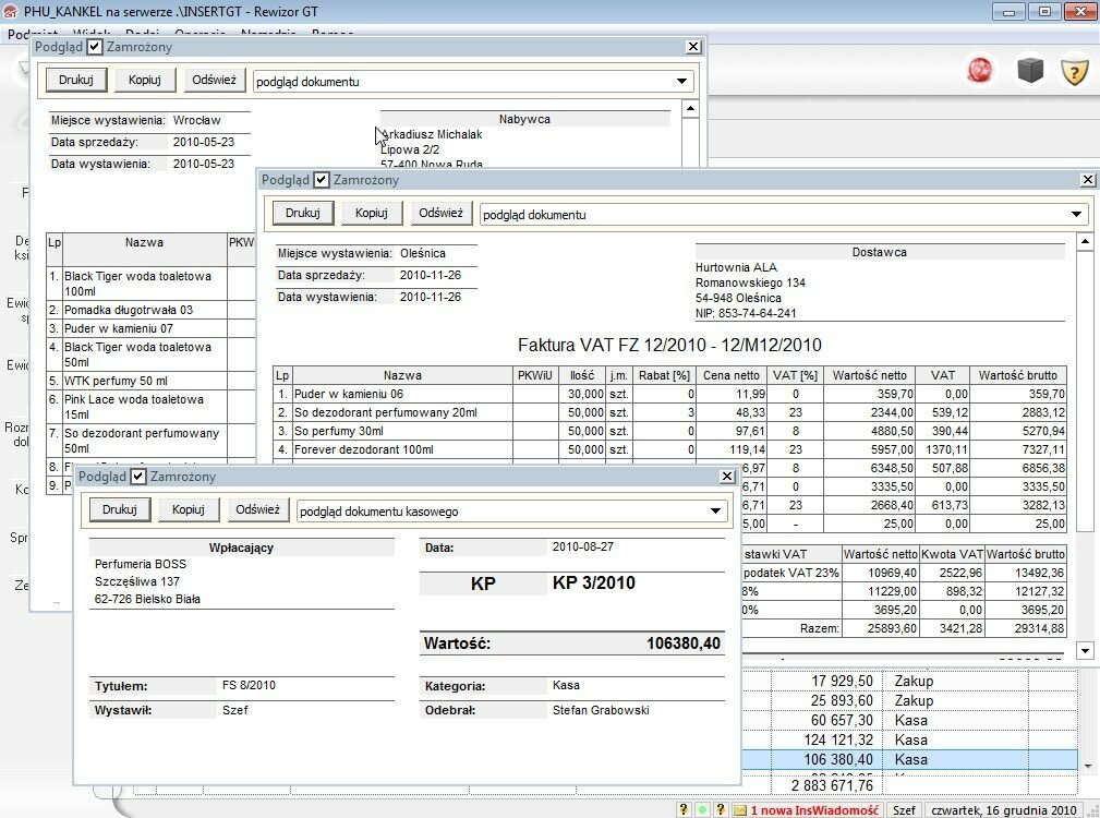 Program INSERT Rewizor GT REWGT - Rewizor GT REWGT