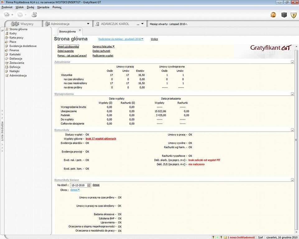 Program INSERT Gratyfikant GT - Gratyfikant GT