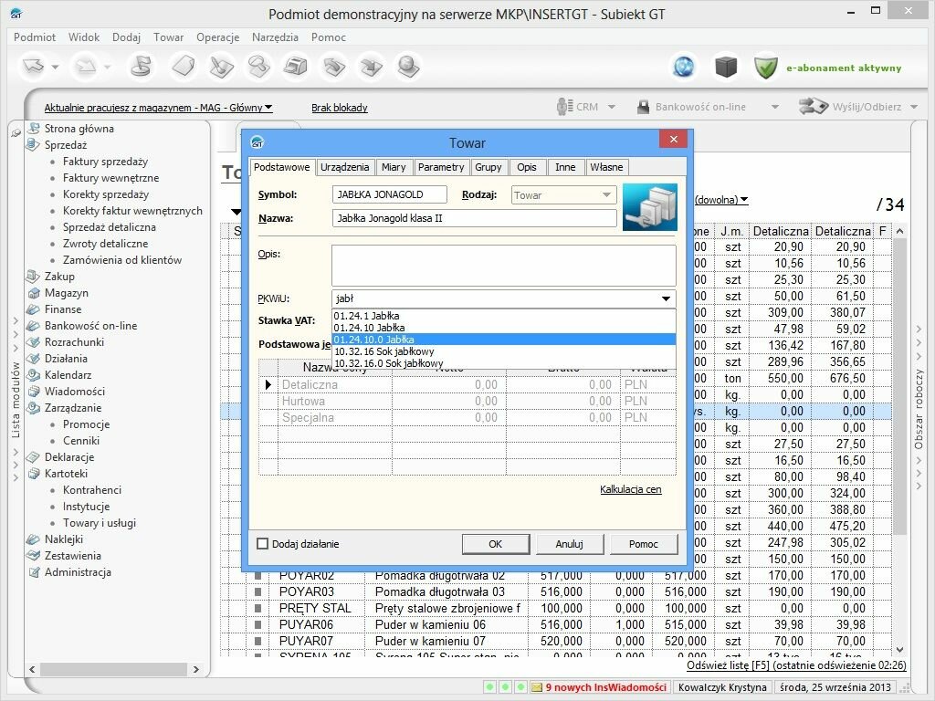 Program INSERT Subiekt GT - Subiekt GT