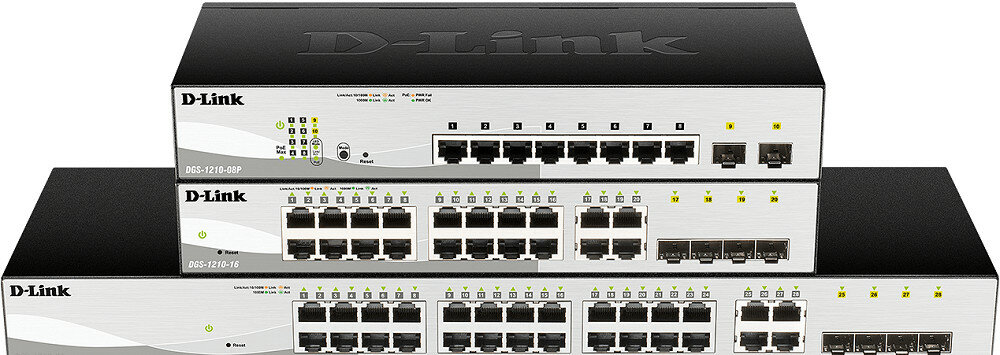 Switch D-LINK DGS-1210-16  - Wygodny system sterowania 