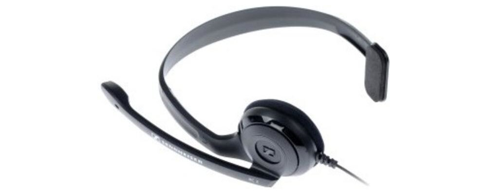 SŁUCHAWKI SENNHEISER PC 2 CHAT NAUSZNE Z MIKROFONEM WAGA JAKOŚĆ WYKONANIA
