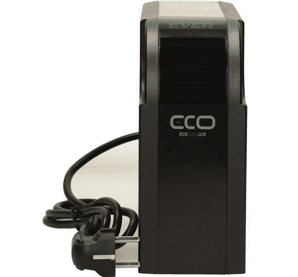 Zasilacz UPS EVER Eco 500 LCD  - parametry elektryczne 