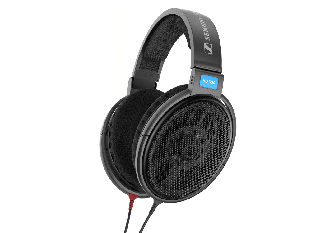 Słuchawki nauszne SENNHEISER HD 600 przewod miedz adapter sterowanie